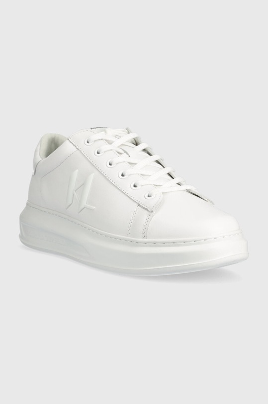 Kožené tenisky Karl Lagerfeld KAPRI MENS KL52515.01W bílá SS23