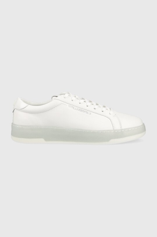 Karl Lagerfeld sneakers din piele KOURT III mic de statură alb KL51515.011