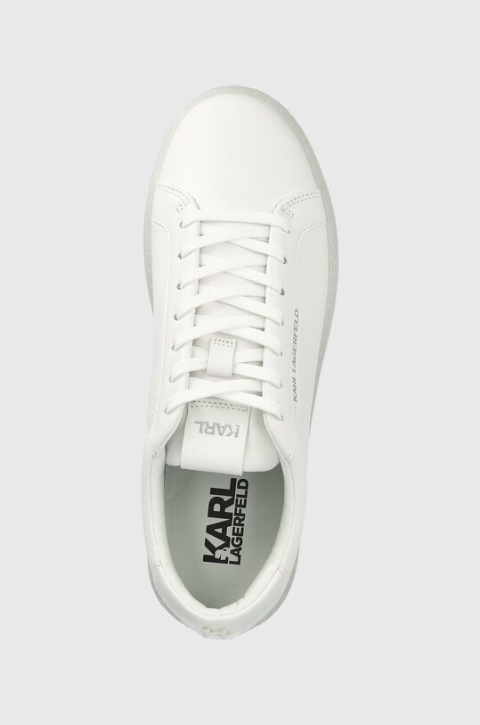 Karl Lagerfeld sneakers din piele KOURT III alb KL51515.011