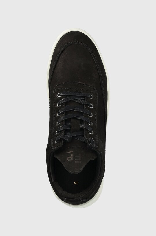 Filling Pieces sneakers din piele întoarsă Low top Ripple negru 25121721863