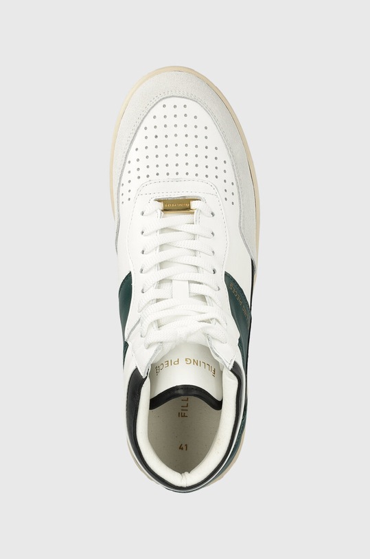 Filling Pieces sneakersy skórzane Mid Ace Spin zielony 55333491926