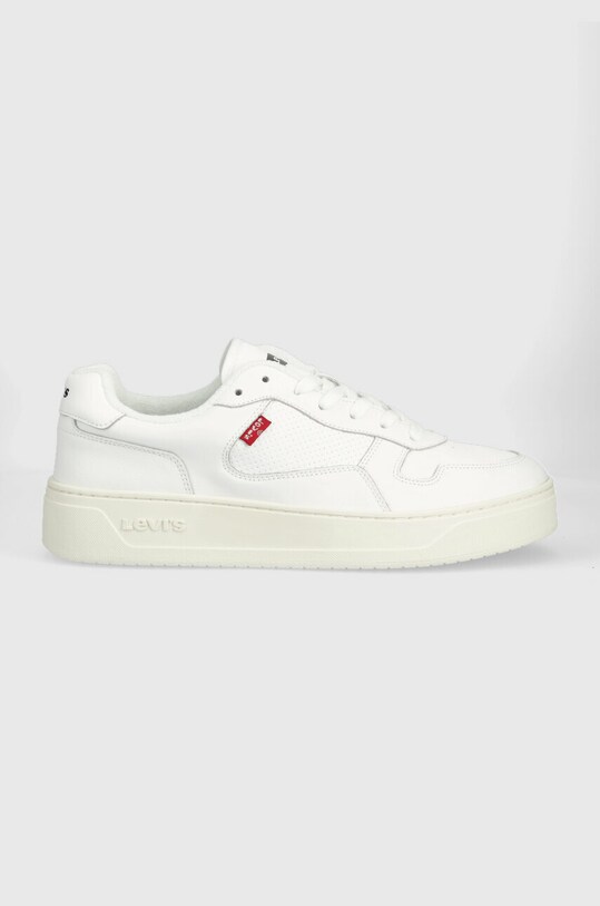 Δερμάτινα αθλητικά παπούτσια Levi's Glide Planet friendly λευκό D7521.0001