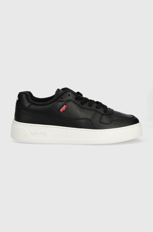 Кожаные кроссовки Levi's Glide Planet friendly чёрный D7521.0002