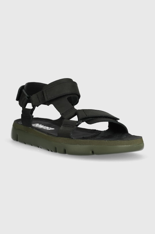 Kožené sandále Camper Oruga Sandal K100416.020 čierna SS25