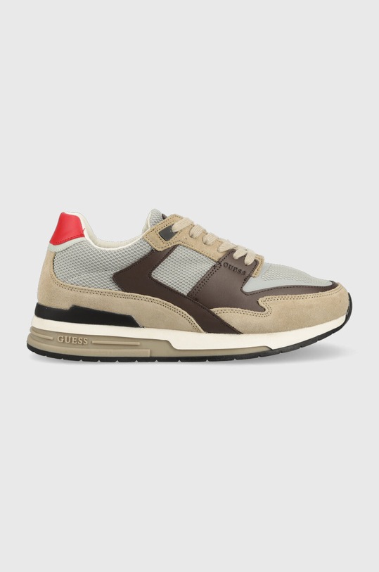 Guess sneakersy ENNA skóra zamszowa beżowy FM6ENN.ESU12.ARDES