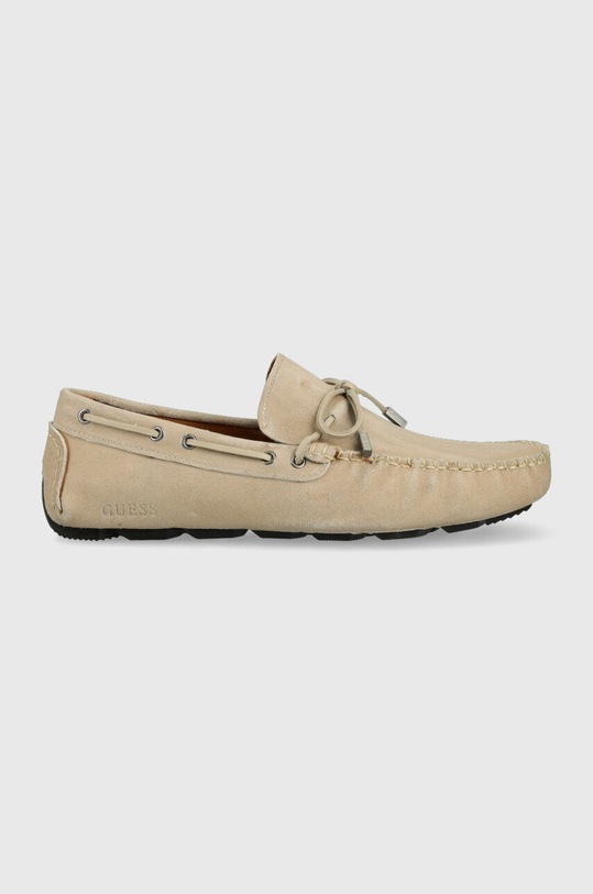Guess mocasini din piele intoarsa GALLARATE II piele întoarsă bej FM6GAL.SUE14.SAND