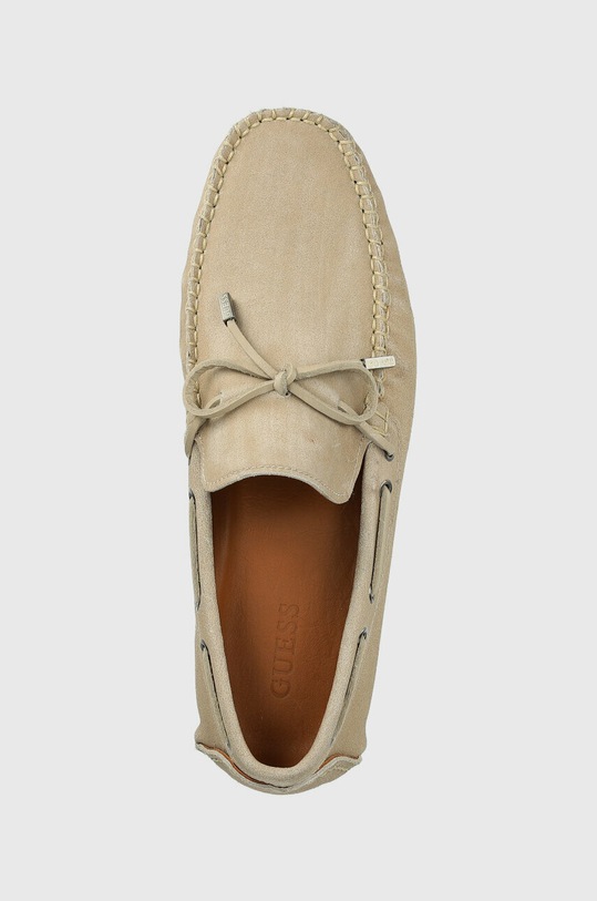 Guess mocasini din piele intoarsa GALLARATE II bej FM6GAL.SUE14.SAND