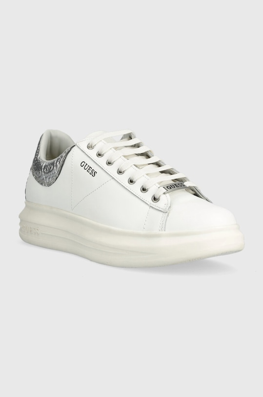 Guess sneakersy VIBO FM6VIB.LEA12.WHISI biały SS23