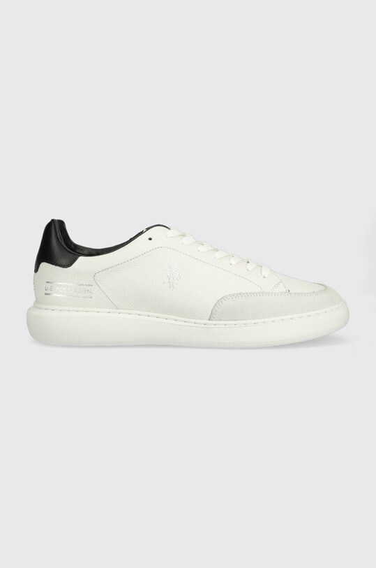 U.S. Polo Assn. sneakers din piele CRYME mic de statură alb CRYME005M.3LS1