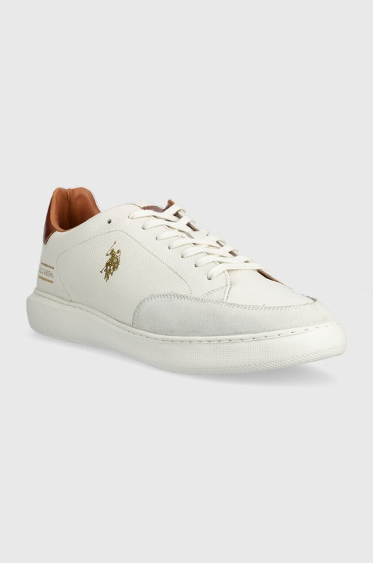 U.S. Polo Assn. sneakersy skórzane CRYME CRYME005M.3LS1 biały SS23