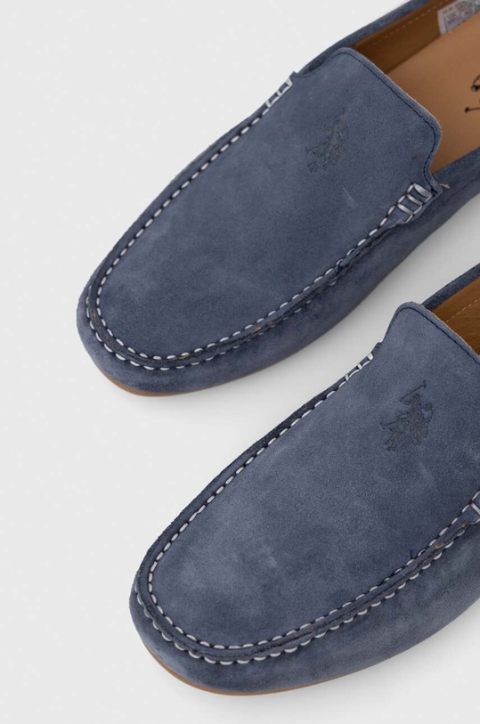 Semišové mokasíny U.S. Polo Assn. RIVER námořnická modř RIVER002M.3S1