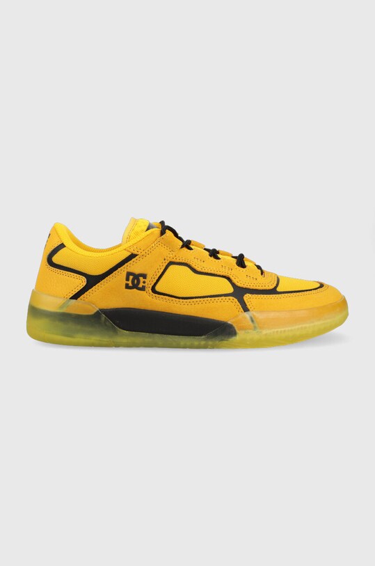 DC sneakersy Metric skóra zamszowa żółty ADYS100634