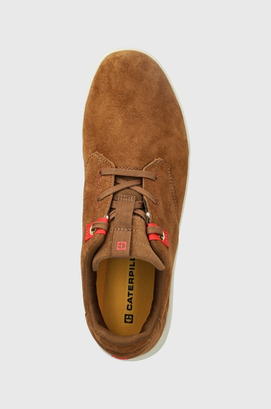 Semišové sneakers boty Caterpillar HEx STAT hnědá P111167