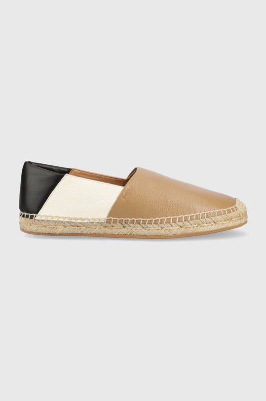 BOSS espadryle skórzane Madeira beżowy 50493009.280