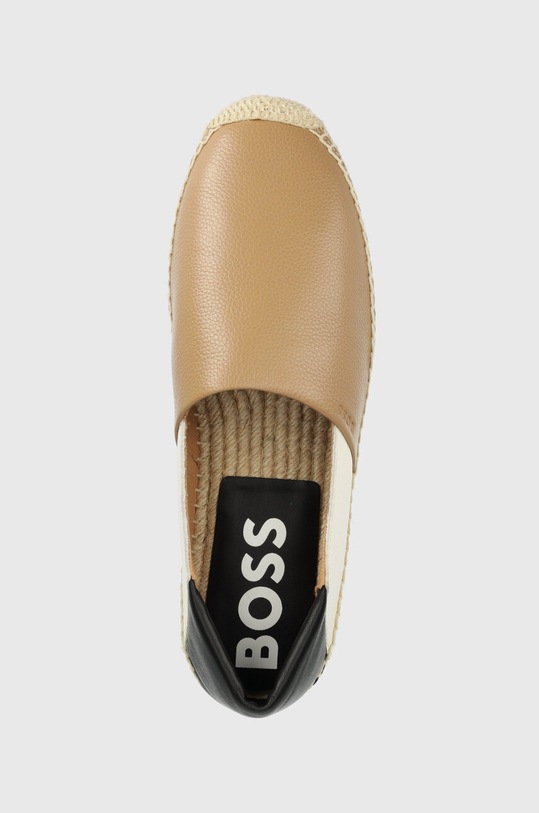 BOSS espadryle skórzane Madeira beżowy 50493009.280