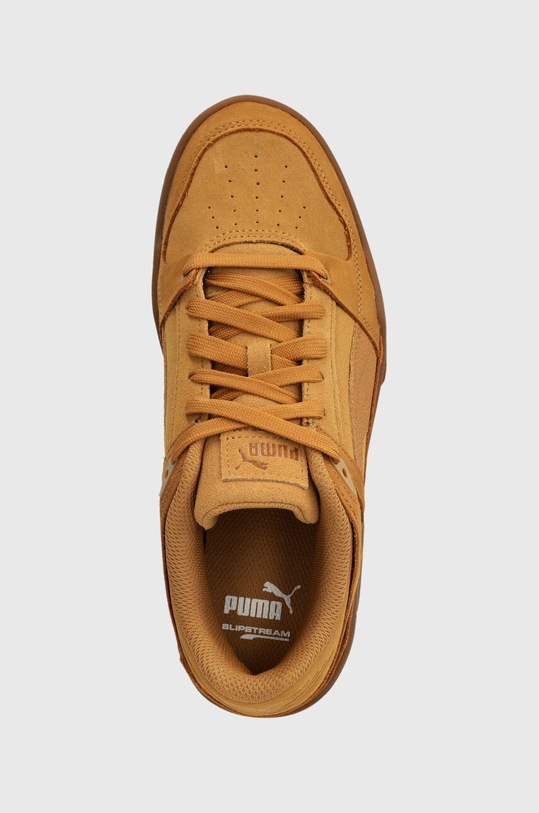 Kožené tenisky Puma Slipstream Suede hnědá 387547