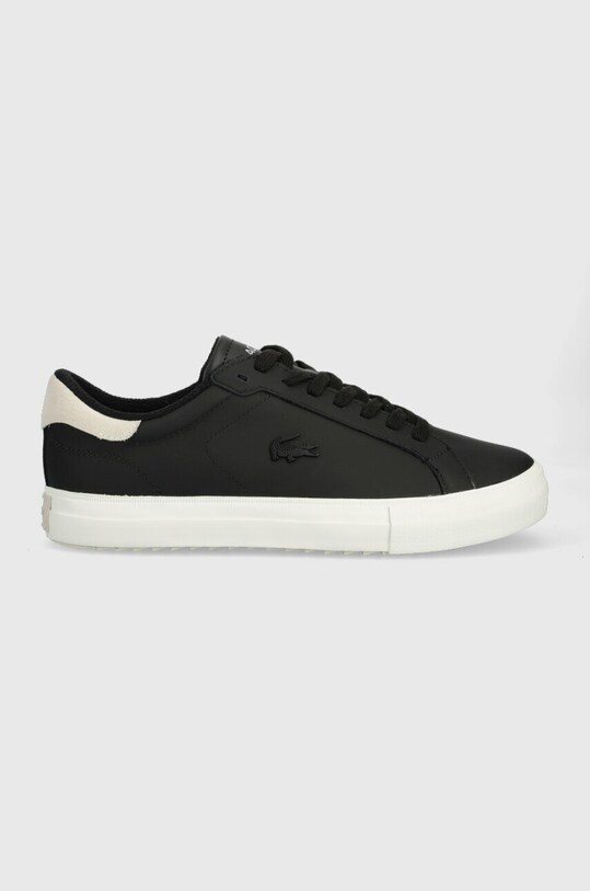 Lacoste sneakersy skórzane POWERCOURT WNTR niska czarny 44SMA0027