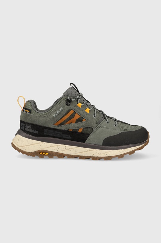 Παπούτσια Jack Wolfskin Terraquest Texapore Low δέρμα σαμουά πράσινο 4056401