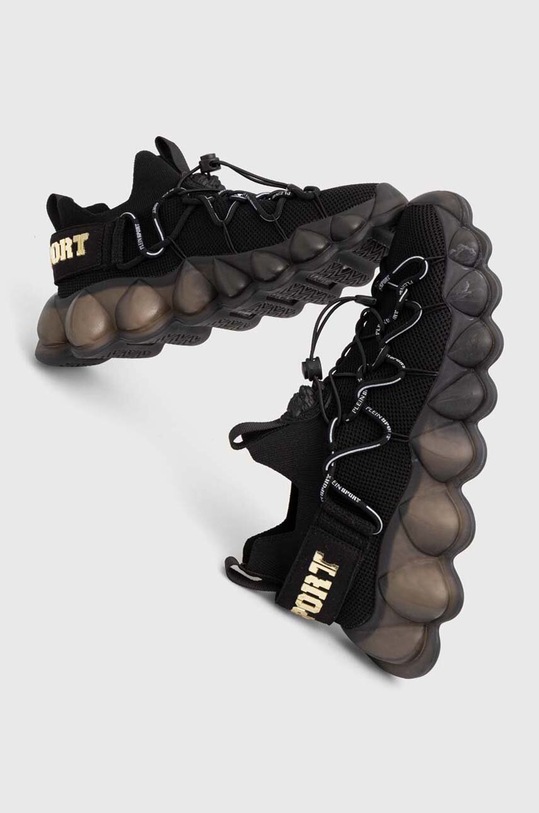 PLEIN SPORT sneakersy The Bubble Gen.X.02 Tiger syntetyczny czarny USC0432.STE003N.02