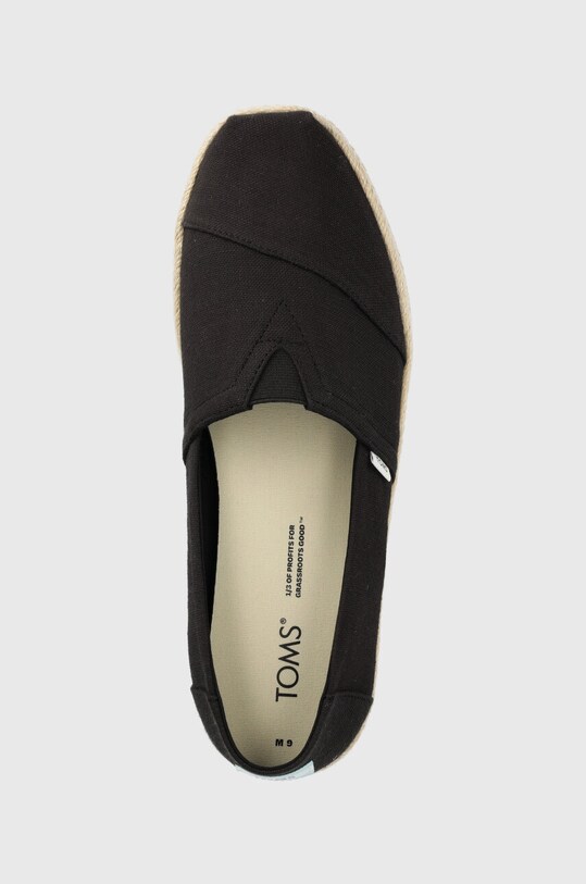 Toms espadrile Alpargata Rope negru 10019894
