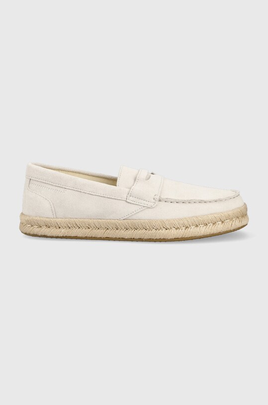 Toms mocasini din piele intoarsa Stanford Rope 2.0 piele întoarsă bej 10019898