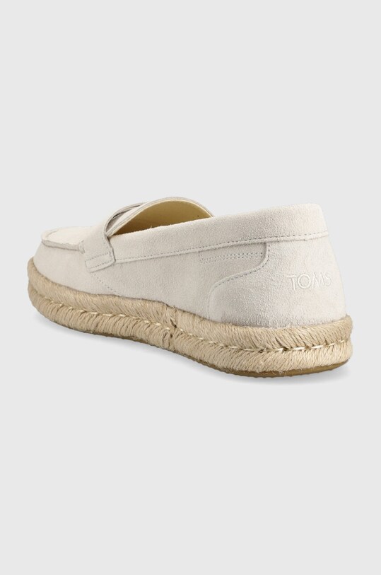 Încălțăminte Toms mocasini din piele intoarsa Stanford Rope 2.0 10019898 bej