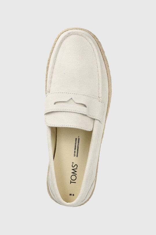 Toms mocasini din piele intoarsa Stanford Rope 2.0 bej 10019898