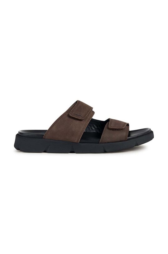 Geox papuci din piele U XAND 2S B maro U35BGB.00032.C6009