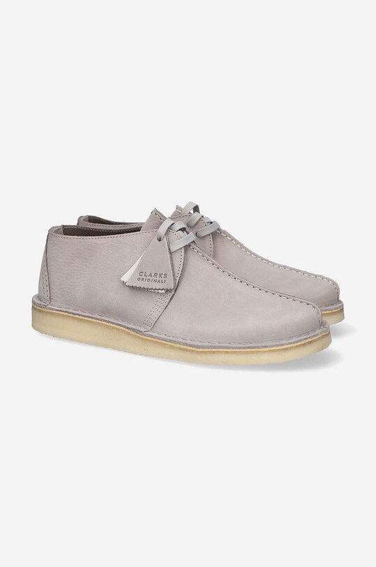 Clarks Originals pantofi de piele Desert Trek 26170131 gri