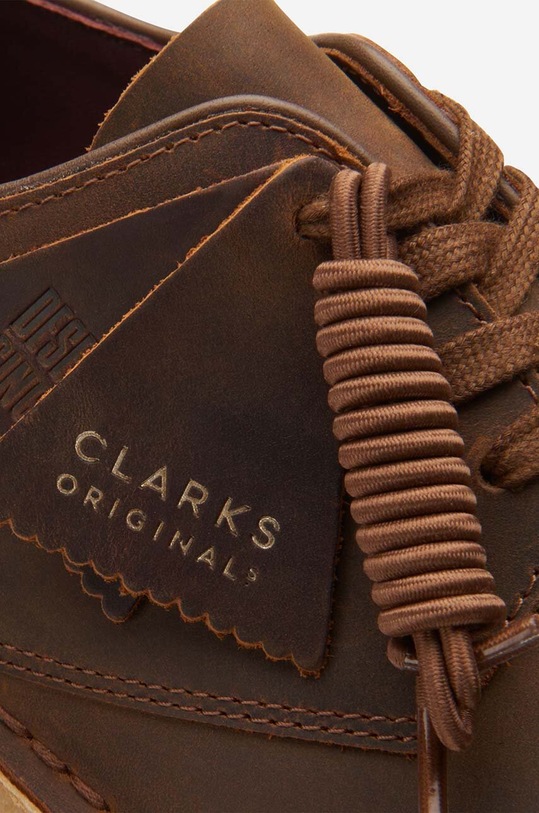 Кожени половинки обувки Clarks 26171493 кафяв