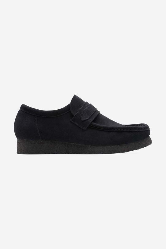 Semišové mokasíny Clarks Originals Wallabee Loafer casual čierna 26172503