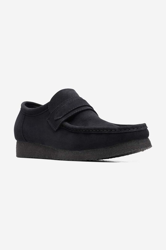 Μοκασίνια σουέτ Clarks Clarks Originals Wallabee Loafer 26172503 μαύρο 26172503