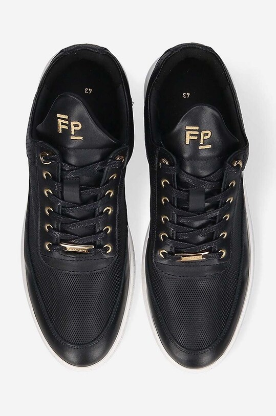 Кожаные кроссовки Filling Pieces Low Top чёрный 10126591861