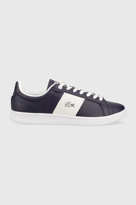 Lacoste sneakersy Carnaby Pro Leather Colour Contrast imitacja skóry licowej granatowy 45SMA0060