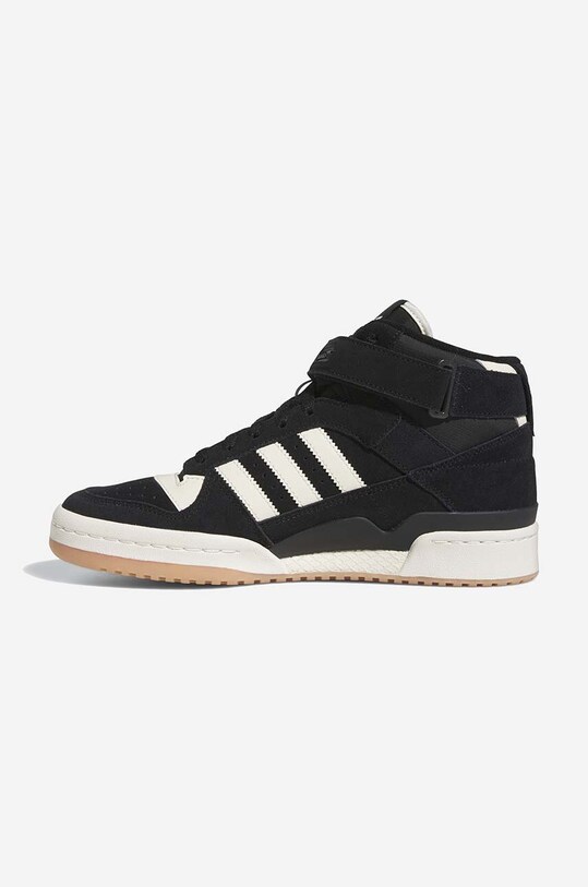 Shoes adidas Originals leather sneakers Forum Mid FZ6252 black
