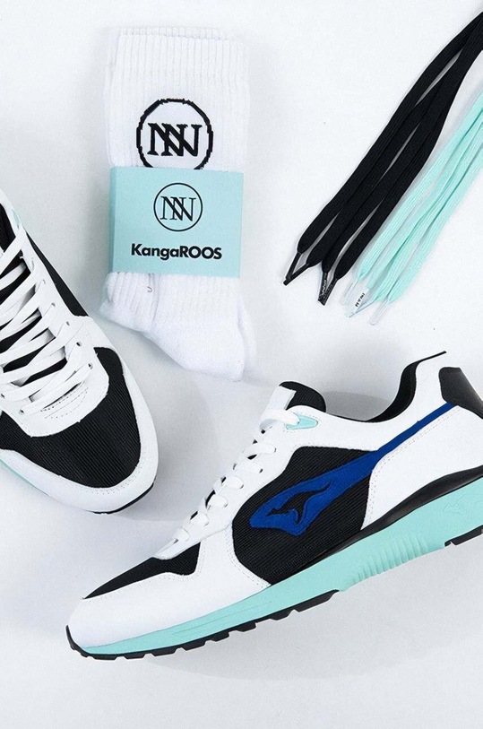 KangaROOS leather sneakers KangaROOS x INAN Batman 4707I0005010 white SS23