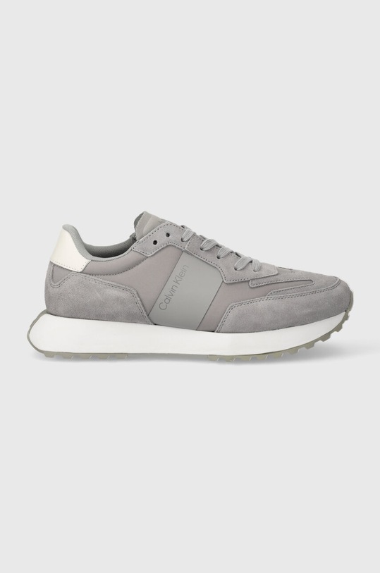 Tenisky Calvin Klein LOW TOP LACE UP MIX HM0HM00497 šedá SS24