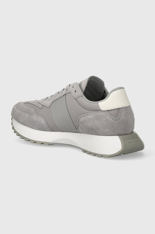 Boty Tenisky Calvin Klein LOW TOP LACE UP MIX HM0HM00497 šedá
