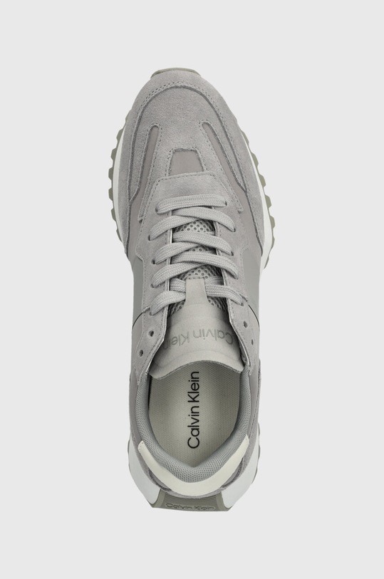 Tenisky Calvin Klein LOW TOP LACE UP MIX šedá HM0HM00497