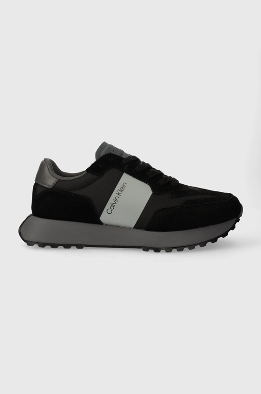 Αθλητικά Calvin Klein LOW TOP LACE UP MIX υφασμάτινο μαύρο HM0HM00497