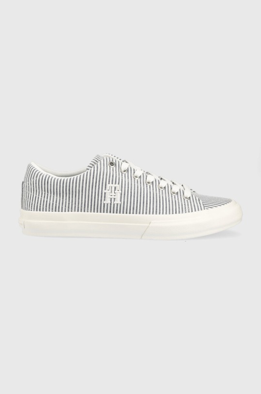 Tommy Hilfiger tenisówki TH HI VULC STREET LOW SEERSUCKER Planet friendly niebieski FM0FM04540