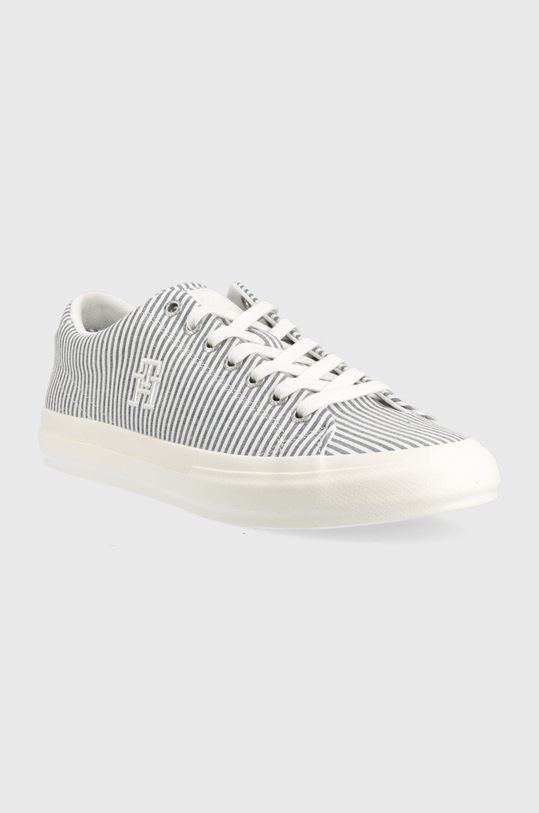 Tommy Hilfiger tenisówki TH HI VULC STREET LOW SEERSUCKER FM0FM04540 niebieski SS23