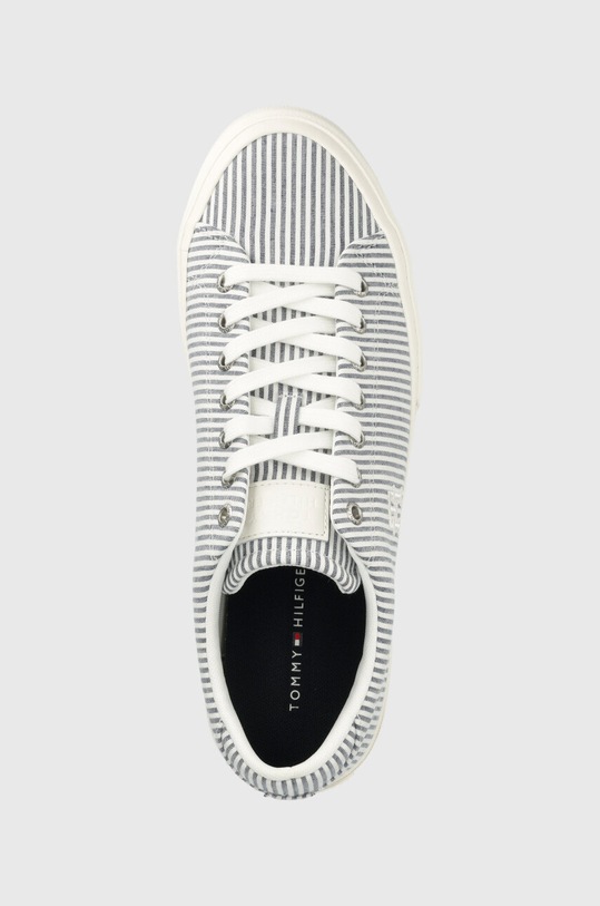 Tommy Hilfiger tenisówki TH HI VULC STREET LOW SEERSUCKER niebieski FM0FM04540