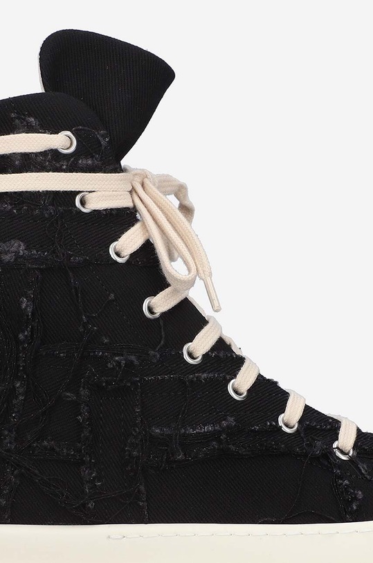 Rick Owens trampki Denim DU01C6807.SLASH czarny SS23