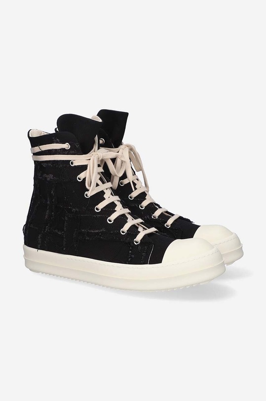 Obuwie Rick Owens trampki Denim DU01C6807.SLASH czarny