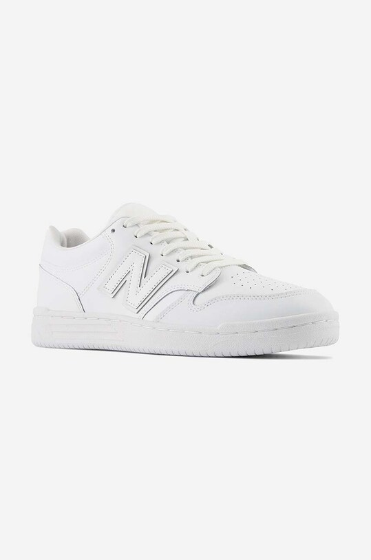 Δερμάτινα αθλητικά παπούτσια New Balance BB480L3W 480 BB480L3W λευκό AW23
