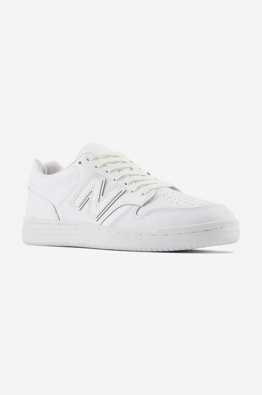 Кожени маратонки New Balance 480 BB480L3W бял AW23