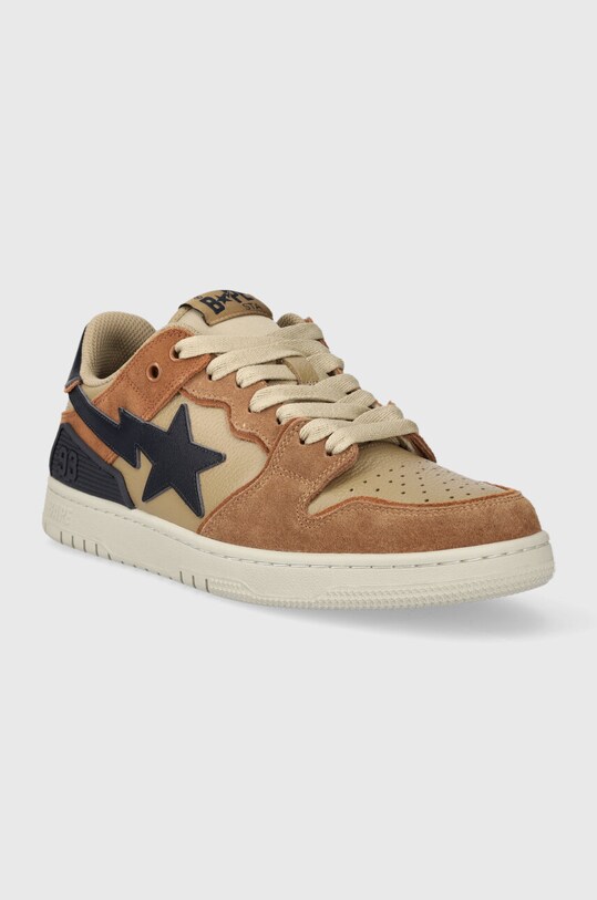 Kožené tenisky A Bathing Ape BAPE SK8 STA #4 001FWI701009I 001FWI701009I béžová SS23