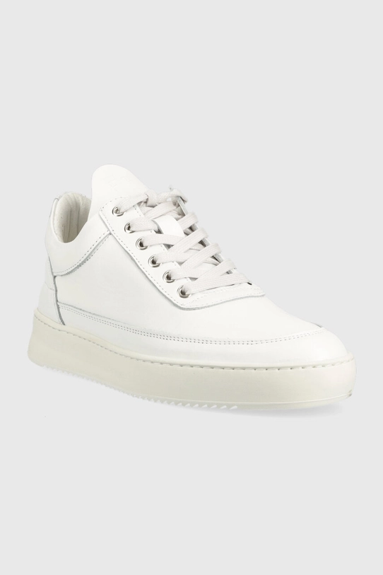 Δερμάτινα αθλητικά παπούτσια Filling Pieces Low Top Ripple Nappa 25121721855 λευκό SS23