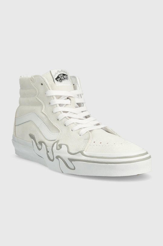 Vans velúr teniszcipő SK8-Hi Flame VN0005UJWWW1 fehér SS23